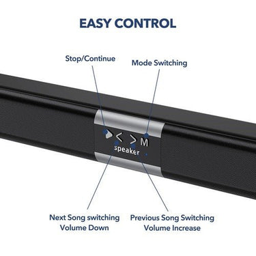 Bluetooth 32 - Inch Soundbar with Powerful Bass - InspiredGrabs.com